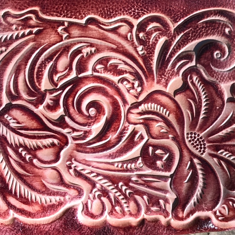 Patricia Nash Cassini Tooled Leather Wristlet - Picture 7 of 8